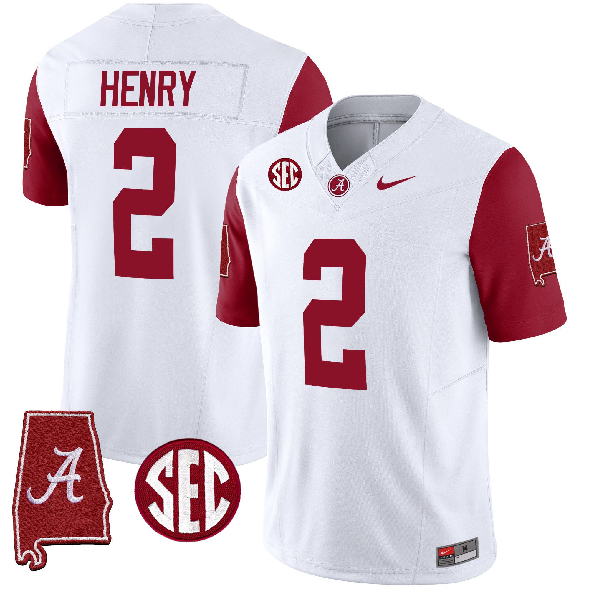 Men Alabama Crimson Tide #2 Henry White 2024 Nike Vapor Limited NCAA Jersey style 2->indianapolis colts->NFL Jersey